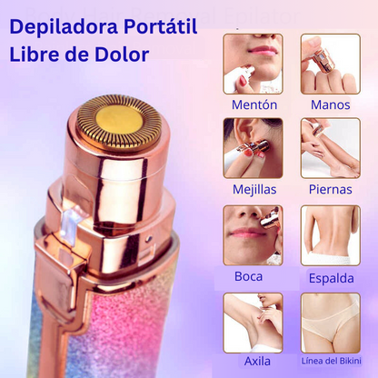 Depilador Facial Portátil 2 en 1